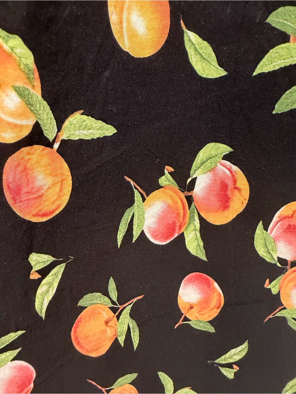 Anthropologie Maeve Black Pants with Peach Print Size 29 - Picture 4 of 7